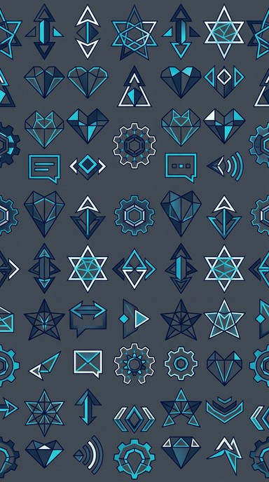 Free Geometric Icon Pattern Image - Geometric, Pattern, Minimalist ...
