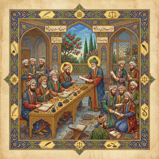 Merchant Philosopher Free Merchants Exchange Wisdom Image - Persian, Miniature, Merchants ...