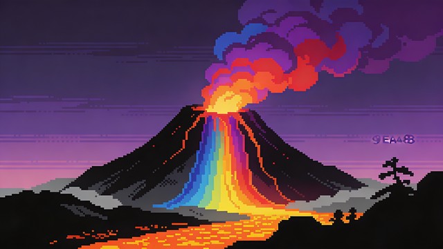 Volcano Color Rgb Free Rainbow Volcano Eruption Image - Volcano, Eruption, Rainbow ...