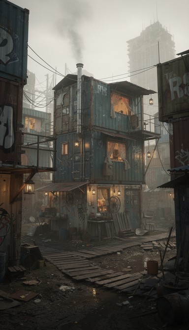 Container Apocalyptic Free Container Home Survival Image - Dystopian, Post-apocalyptic ...