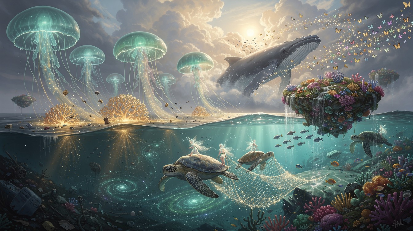 Download Ocean Healing Magic Image - Jellyfish, Ocean, Fantasy | StockCake