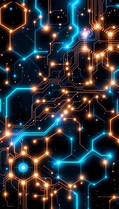 Free Glowing Circuit Pattern Image - Circuit, Technology, Hexagonal ...