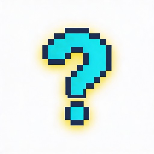Free Cyan Question Icon Image - Question, Cyan, Pixel | Download at ...