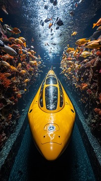 Free Underwater exploration submarine Image - Underwater, Submarine ...