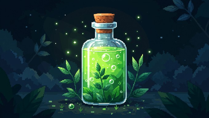 Free Magical Pixel Potion Image - Magical, Cyan, Potion | Download at ...
