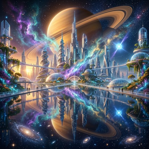 Free Utopian Space Metropolis Image - Futuristic, City, Space ...