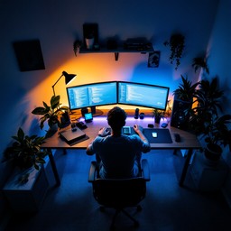 Free Digital Workspace Glow Image - Workspace, Coding, Developer ...