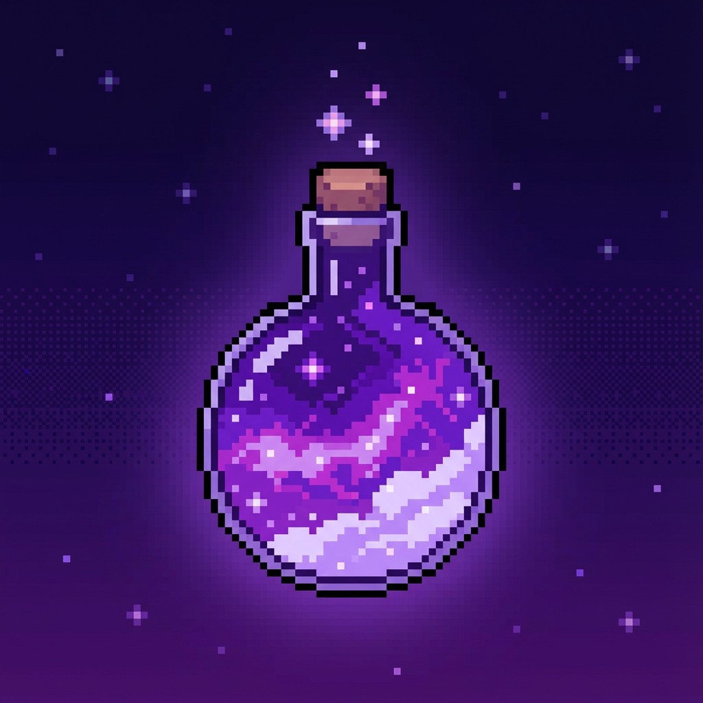 Free Cosmic Potion Magic Image - Potion, Pixel, Art | Download at StockCake