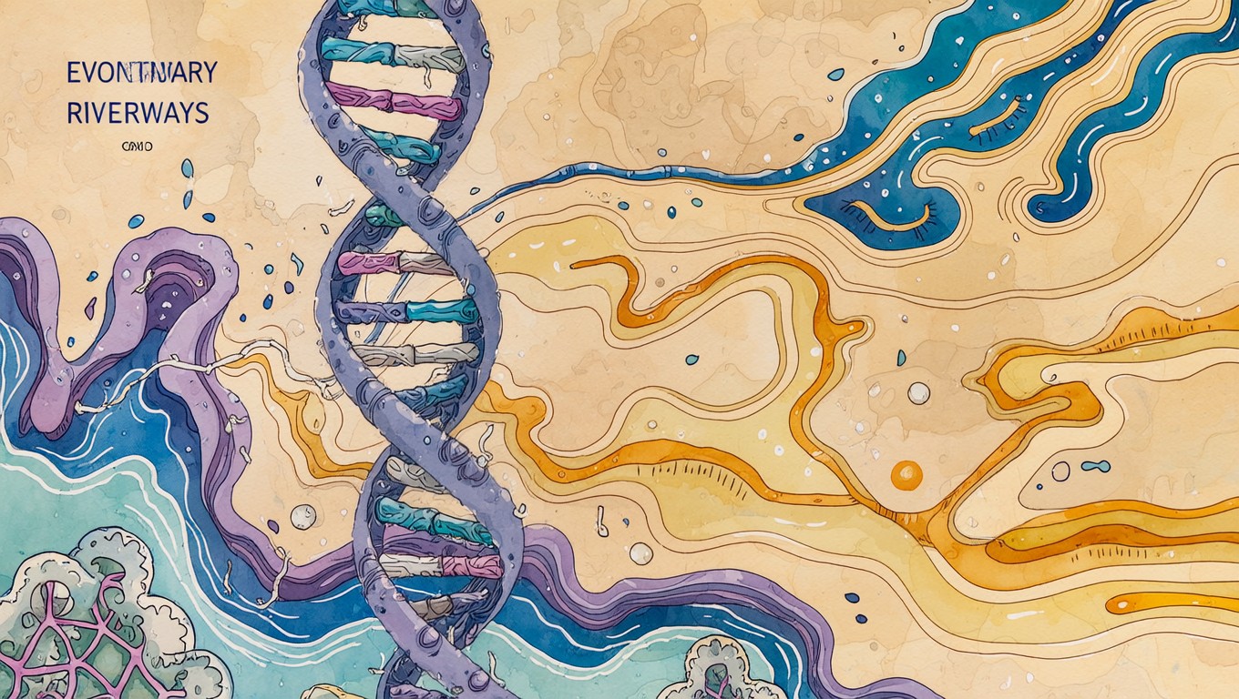 Free Genetic River Map Image - Watercolor, Dna, Genetics | Download at ...