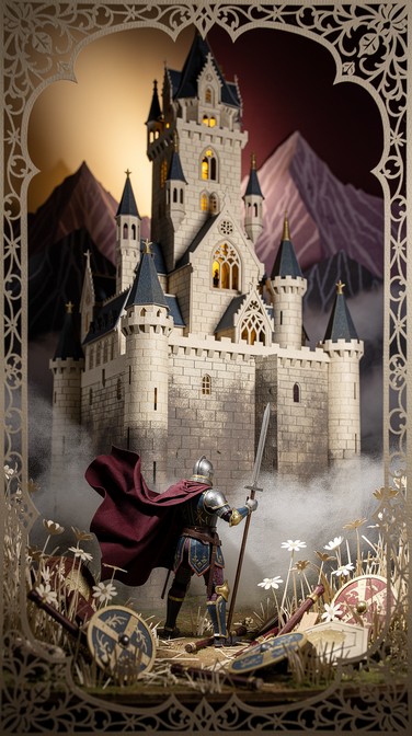 Free Medieval Papercraft Knight Stock AI Images | StockCake