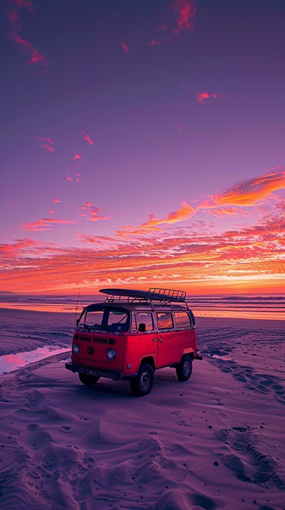 Free Sunset Beach Drive Image - Sunset, Beach, Vehicle | Download at ...