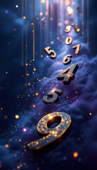Free Mystical Number Cascade Image - Numbers, Abstract, Digital ...