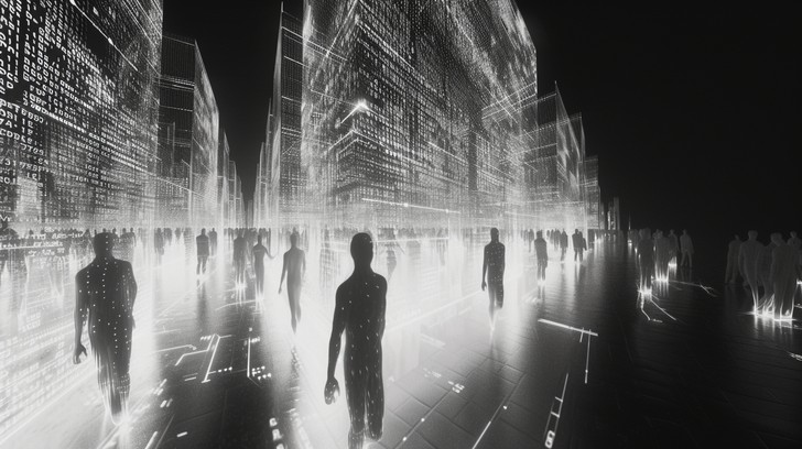 Humans Metrapolis Free Digital Human Silhouettes Image - Digital, Humans, Silhouettes ...