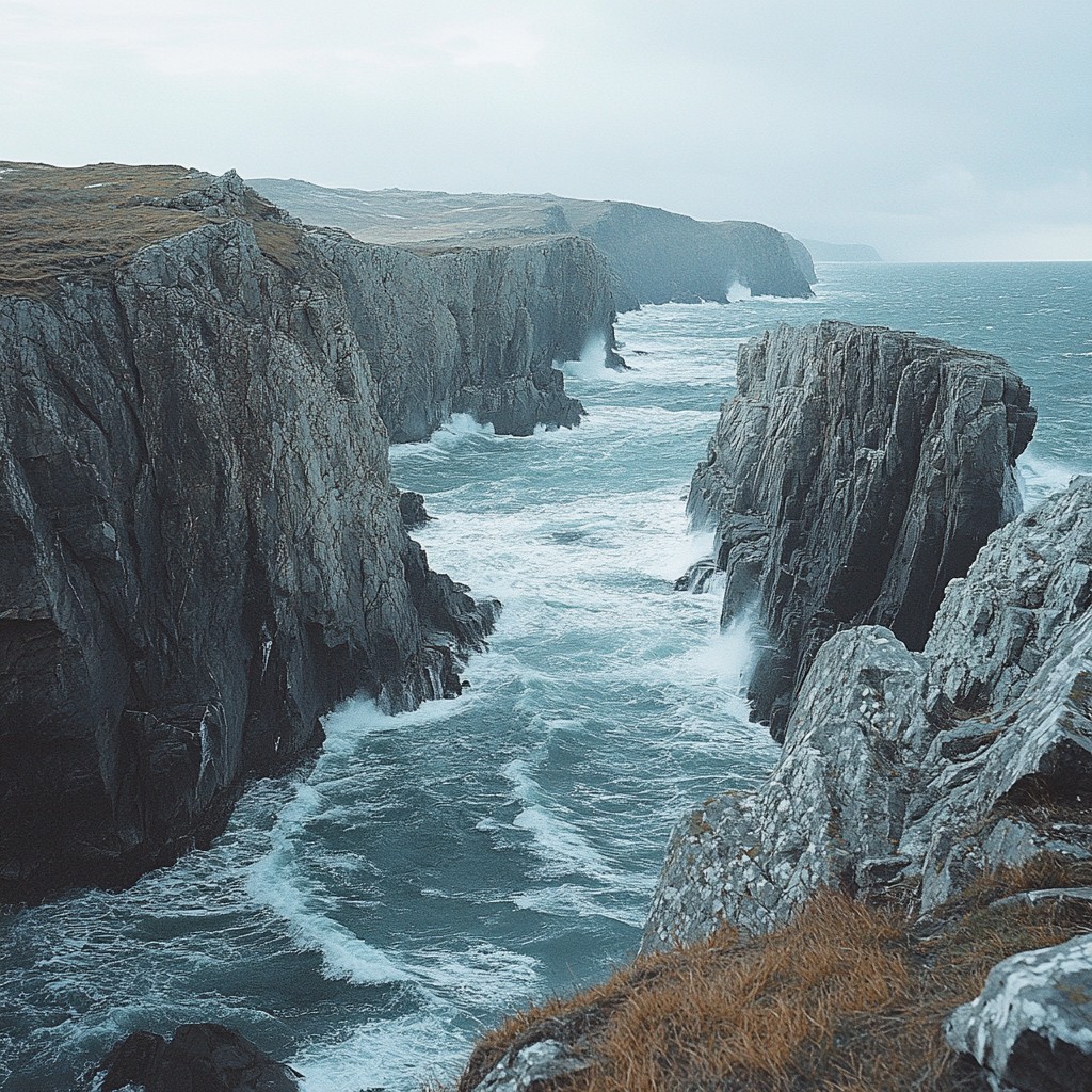 Free Rugged Coastal Cliffs Image - Ocean, Cliffs, Stormy | Download at ...