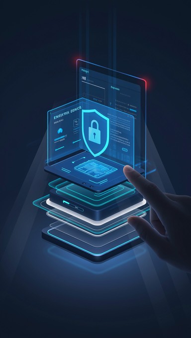 Free Layered Security Shield Image - Cybersecurity, Network, Protection ...