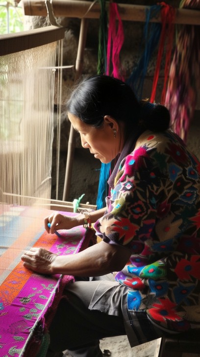 Free Weaving Colorful Textiles Image | Download at StockCake