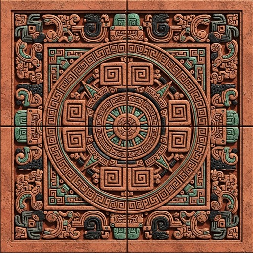 Free Mesoamerican Sacred Pattern Image - Geometric, Mesoamerican ...