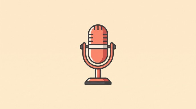 Interview Podcast Vector Download Coral Studio Microphone Stock Images for Free | StockCake
