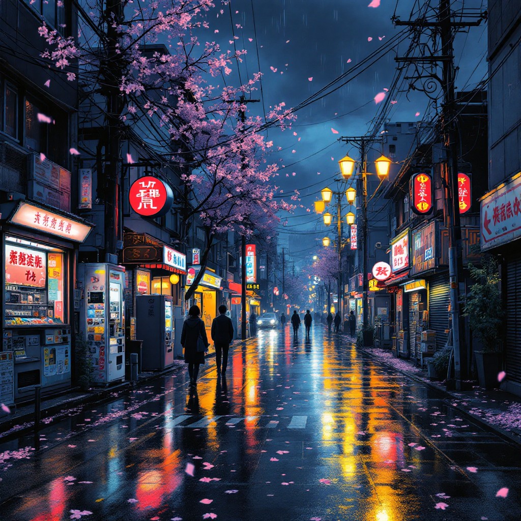 Free Rainy Tokyo Night Photo - Japan, Rain, Night | Download at StockCake