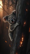 Free Koala clings tree Photo - Koala, Tree, Wildfire | Download at ...
