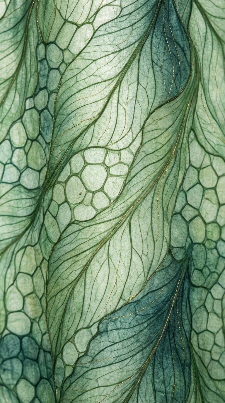 Free Green Biomimetic Pattern Image - Organic, Cellular, Hexagonal ...