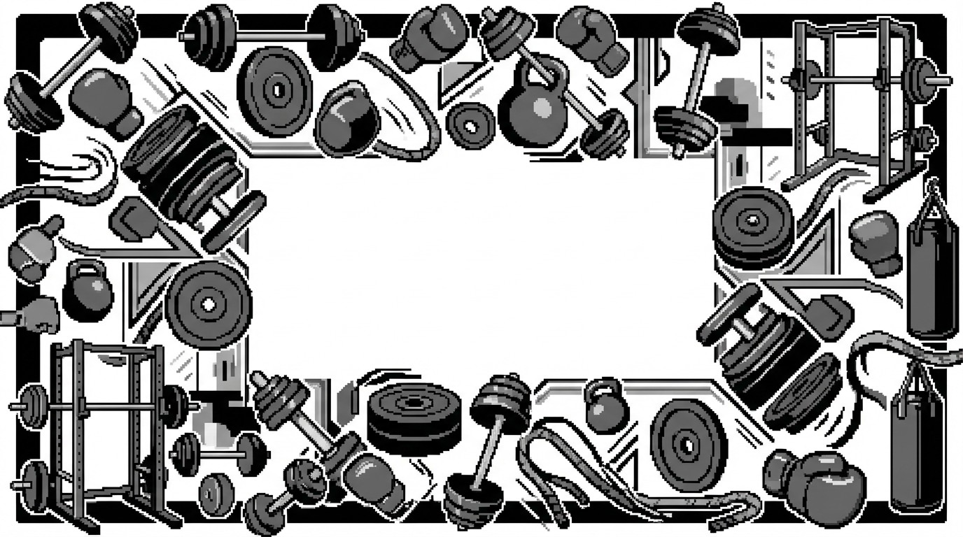 Free Fitness Pixel Border Image - Fitness, Pixel, Workout | Download at ...