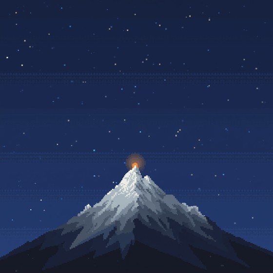 Free Pixel Mountain Peak Image - Pixel, Art, Mountain | Download at ...