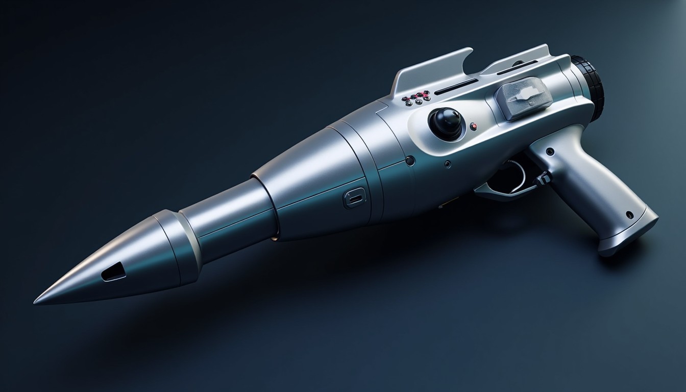 Free Sleek Rocket Pistol Image - Rocket, Futuristic, Metallic ...