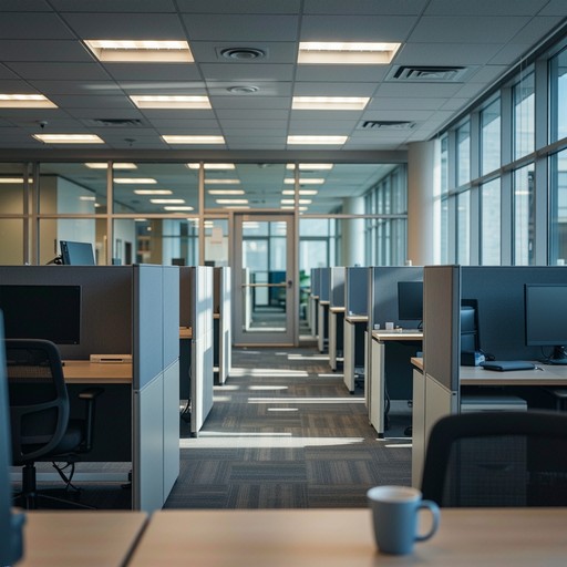 Free Empty Office Cubicles Image - Office, Cubicles, Night | Download ...