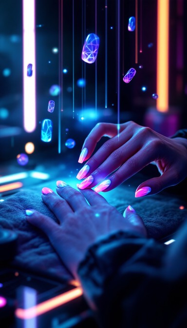 Free Cyberpunk Nail Art Image | Download at StockCake