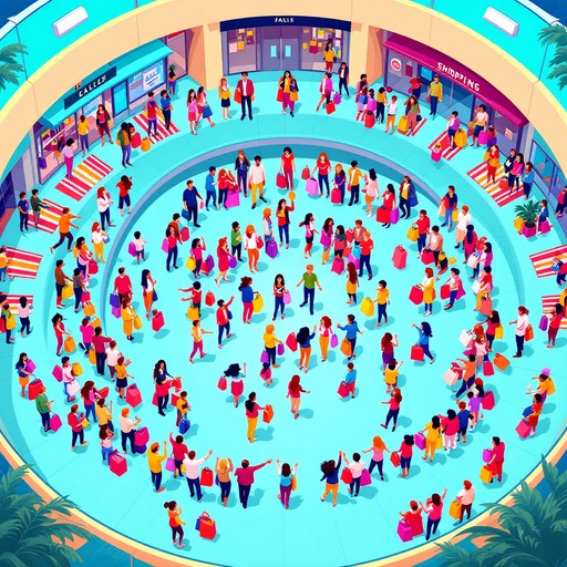 Free Vibrant Mall Scene Image - Shopping, Mall, Isometric | Download at ...