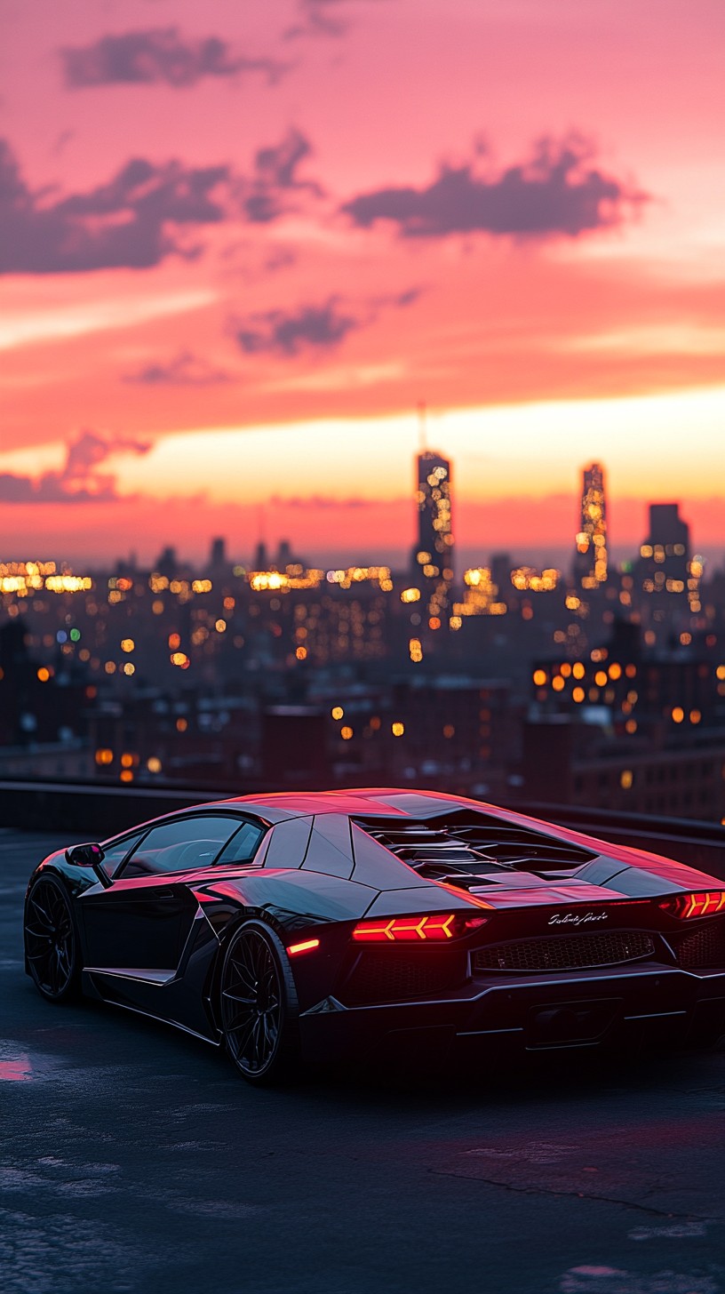 Free Sunset City Drive Image - Sunset, Cityscape, Sports Car | Download ...