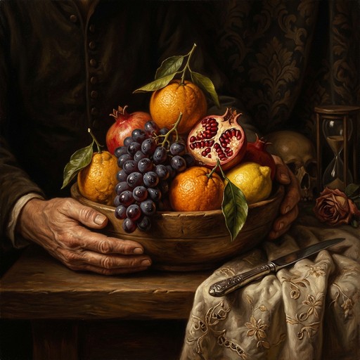 Free Abundant Fruit Tableau Image - Pomegranate, Grapes, Citrus ...