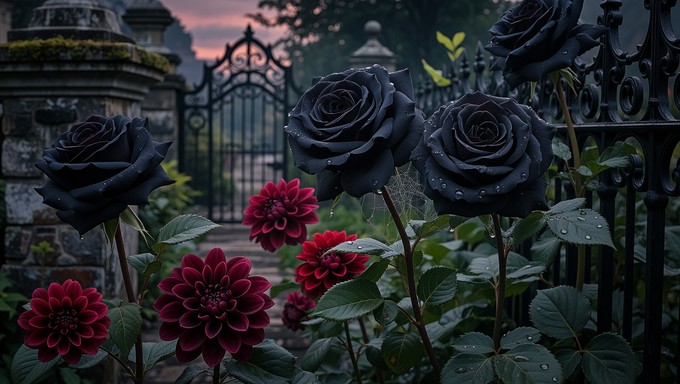 Gothic Standard Roses Free Gothic Rose Garden Image - Roses, Gothic, Cathedral | Download at ...