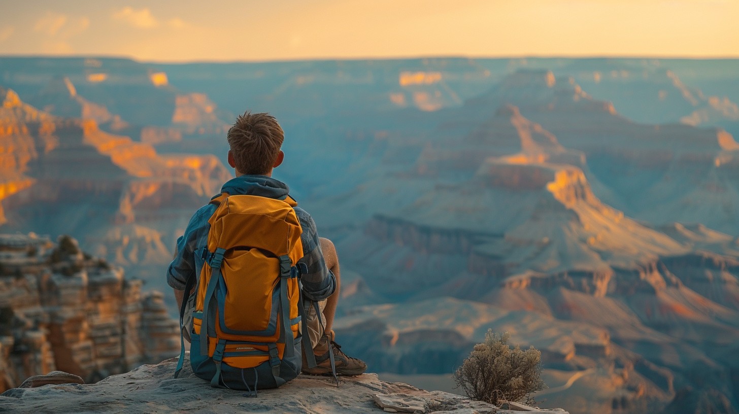 Free Explorer At Sunset Image - Traveler, Sunset, Canyon | Download at ...