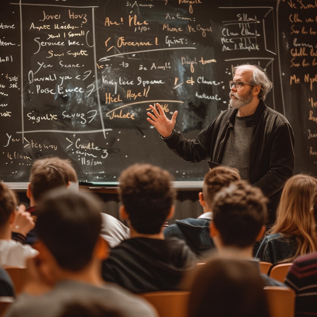 Free Lecture in Progress Image - Professor, Classroom, Lecture ...
