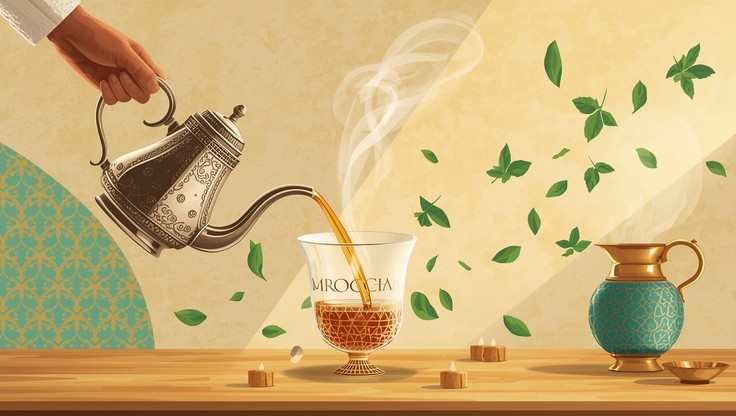 Moroccan Tea Vector Free Traditional Moroccan Cuisine Image - Cuisine, Moroccan, Mint ...
