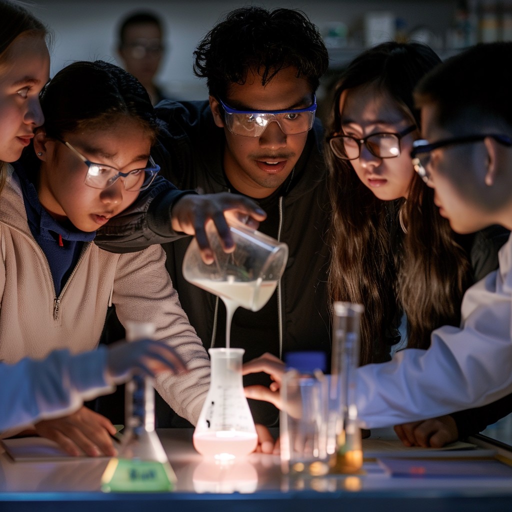 Free Science Class Experiment Image - Students, Chemistry, Experiment ...