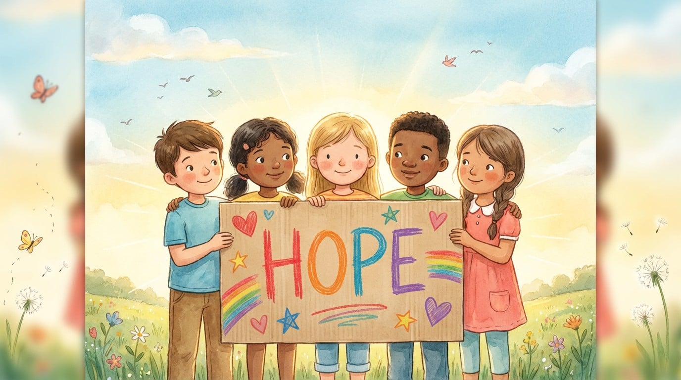 Free Children Spreading Hope Photo - Children, Hope, Illustration ...