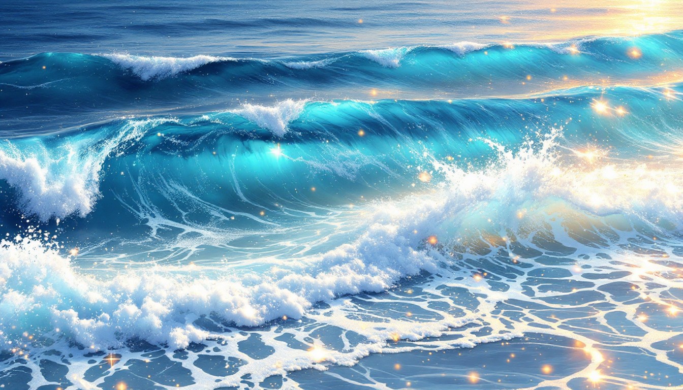 Wave Free Free Luminous Ocean Waves Image - Waves, Ocean, Seascape | Download at ...