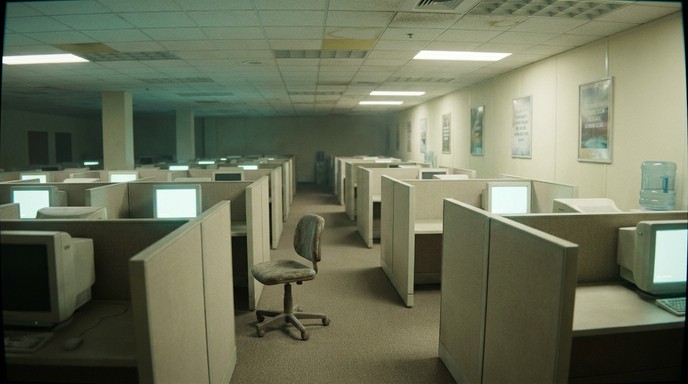 Free Abandoned Cubicle Maze Image - Office, Cubicles, Empty | Download ...