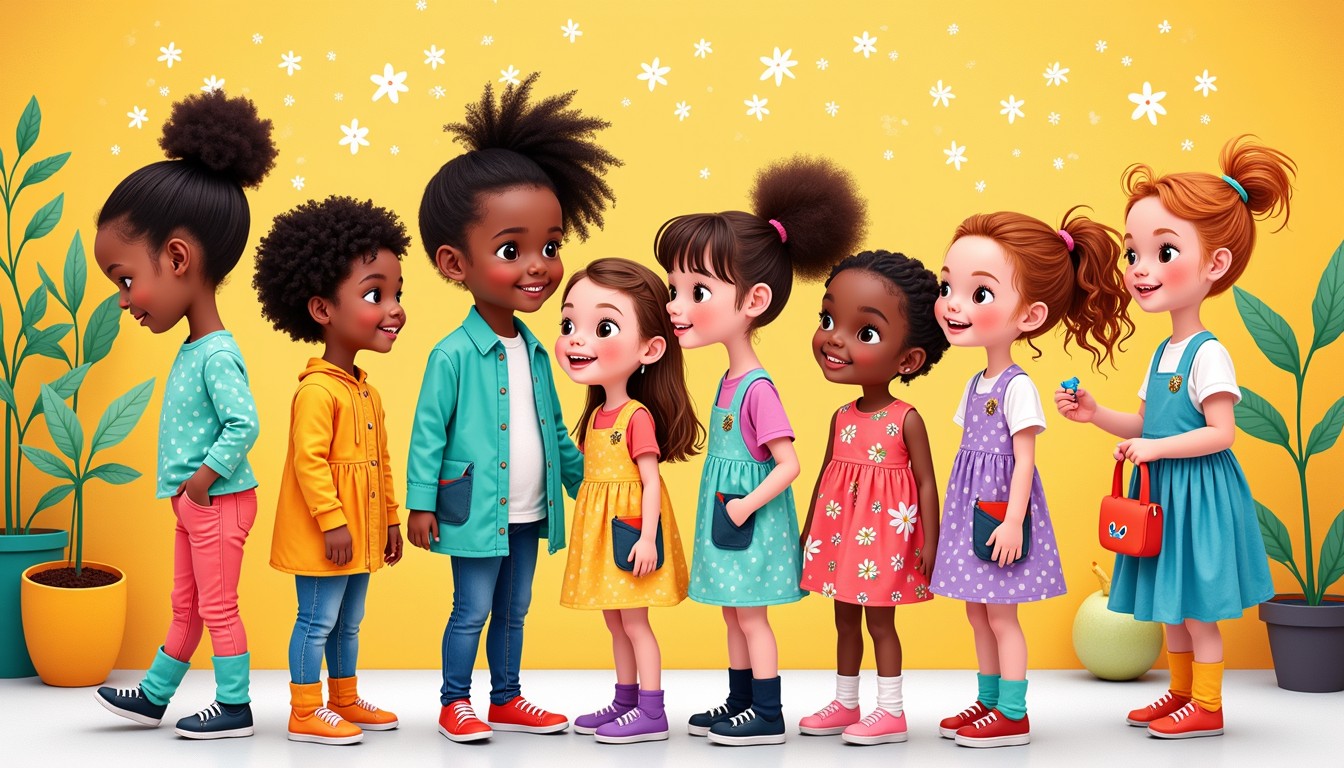 Free Colorful Fashion Friends Image - Children, Fashion, Colorful ...