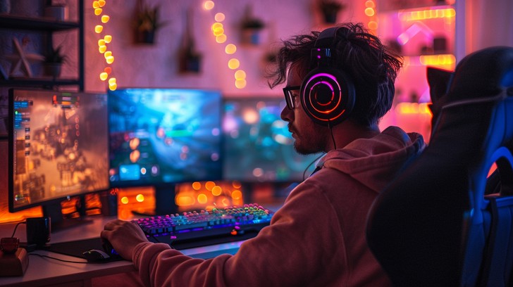 Free Gamer playing intensely Image - Gamer, Gaming, Headset | Download ...