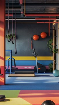 Free Colorful gym interior Image - Gym, Colorful, Interior | Download ...