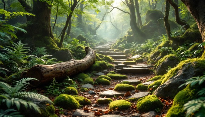 Free Mystical Forest Path Image - Forest, Path, Sunlight | Download at ...