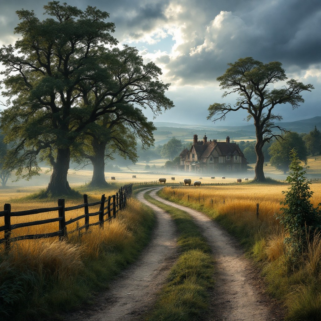 Free Misty Country Road Image - Countryside, Pastoral, Estate ...