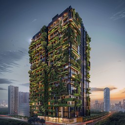 Free Urban Green Tower Image - Urban, Greenery, Skyscrapers | Download ...