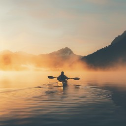 Free Serene Kayaking Adventure Image - Kayaking, Dawn, Mist | Download ...