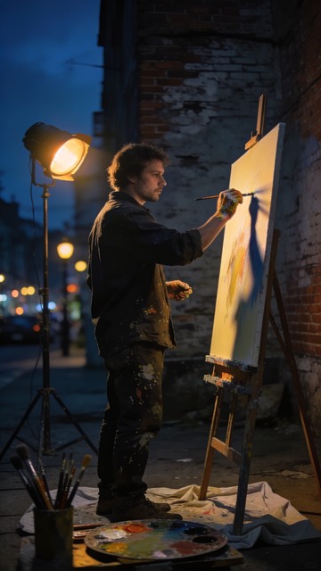 Free Artist After Dark Image - Artist, Cityscape, Night | Download at ...