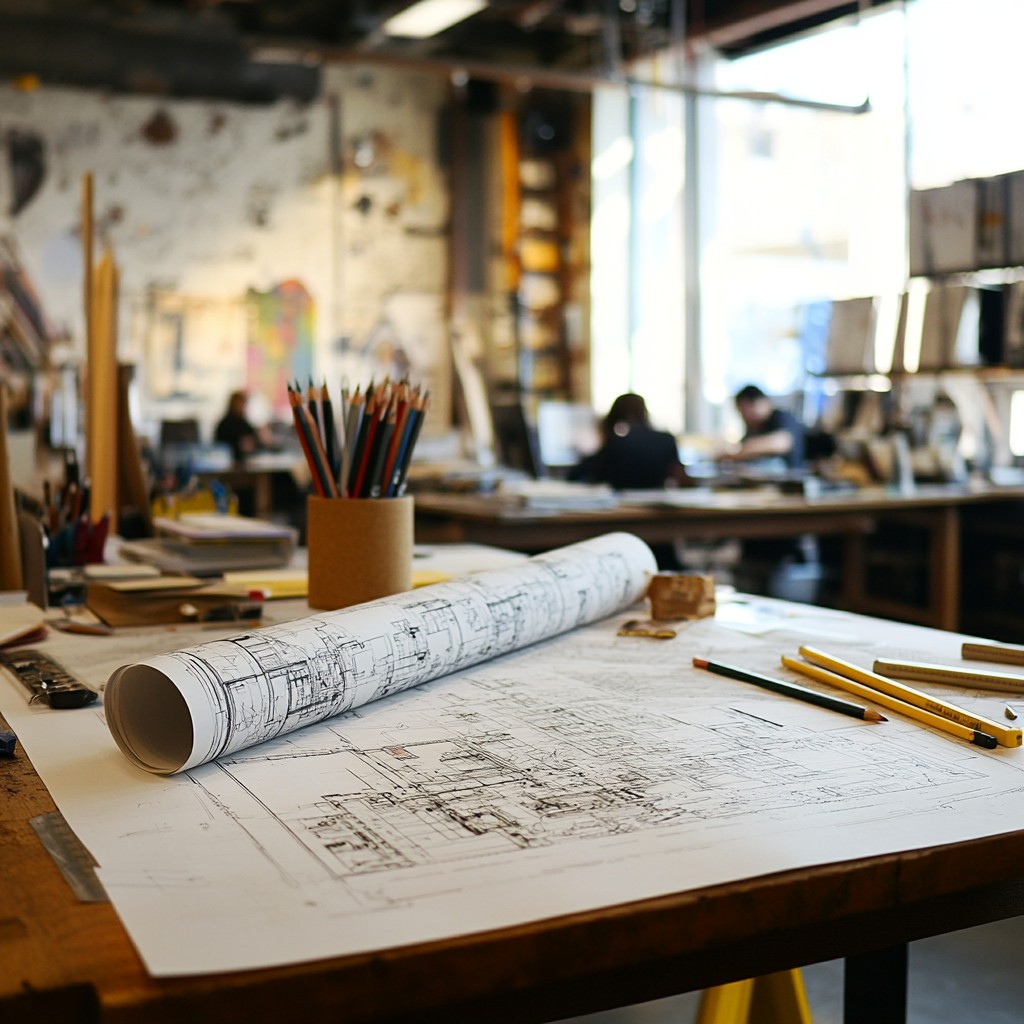 Free Architect's workspace setup Image - Workspace, Architect, Drafting ...